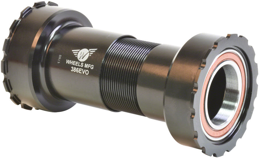 Wheels Manufacturing 386EVO Bottom Bracket with Angular Contact Bearings for 24mm (Shimano) Spindles
