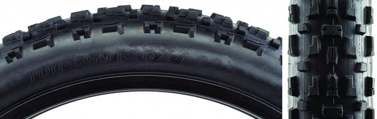 CST Toboggan Tire - 26 x 4 Clincher Wire Non-studded