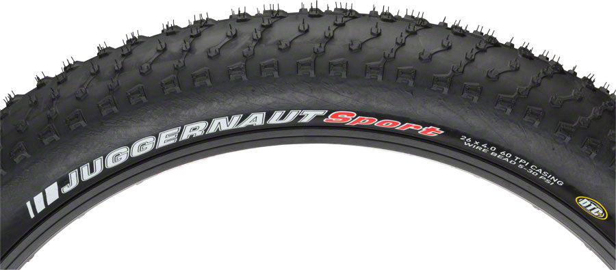 Kenda Juggernaut Fat Bike Tire 26 x 4.0" Steel Bead Black