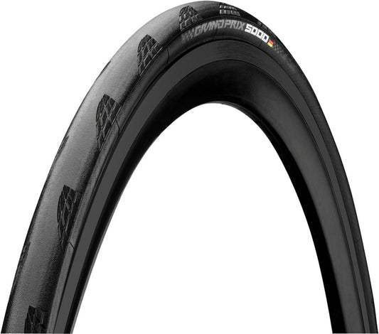 Continental Grand Prix 5000 Tire 700 x 25 Black Folding Bead and Black Chili Rubber