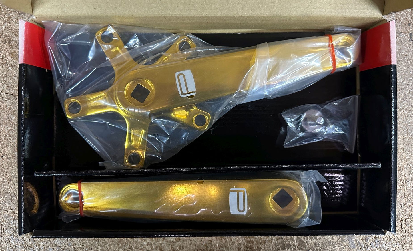 Promax SQ-1 Square Taper JIS Cold Forged Crank Arms 170mm Gold