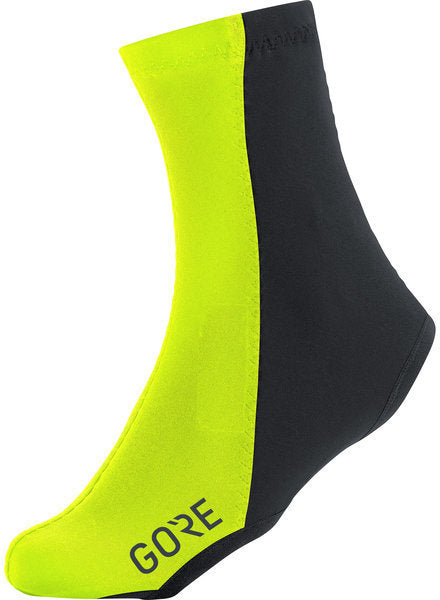 Gore C3 Partial Windstopper Overshoes Neon Yellow/Black Large 9-10.5