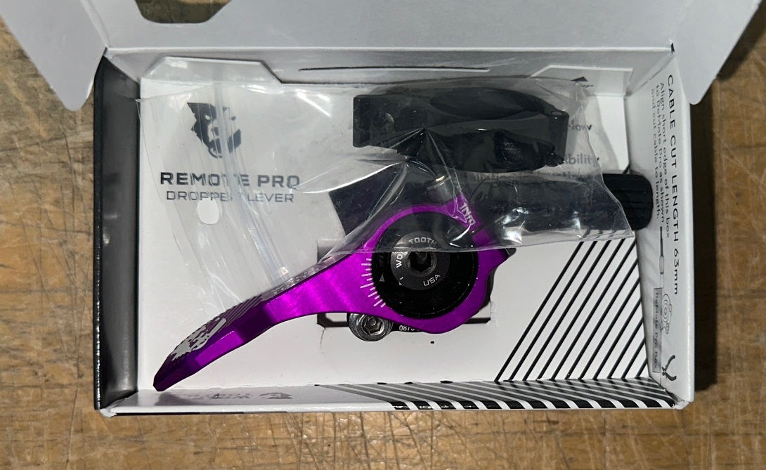 Wolf Tooth ReMote Pro Dropper Post Lever - 22.2mm Clamp, Ultraviolet Purple