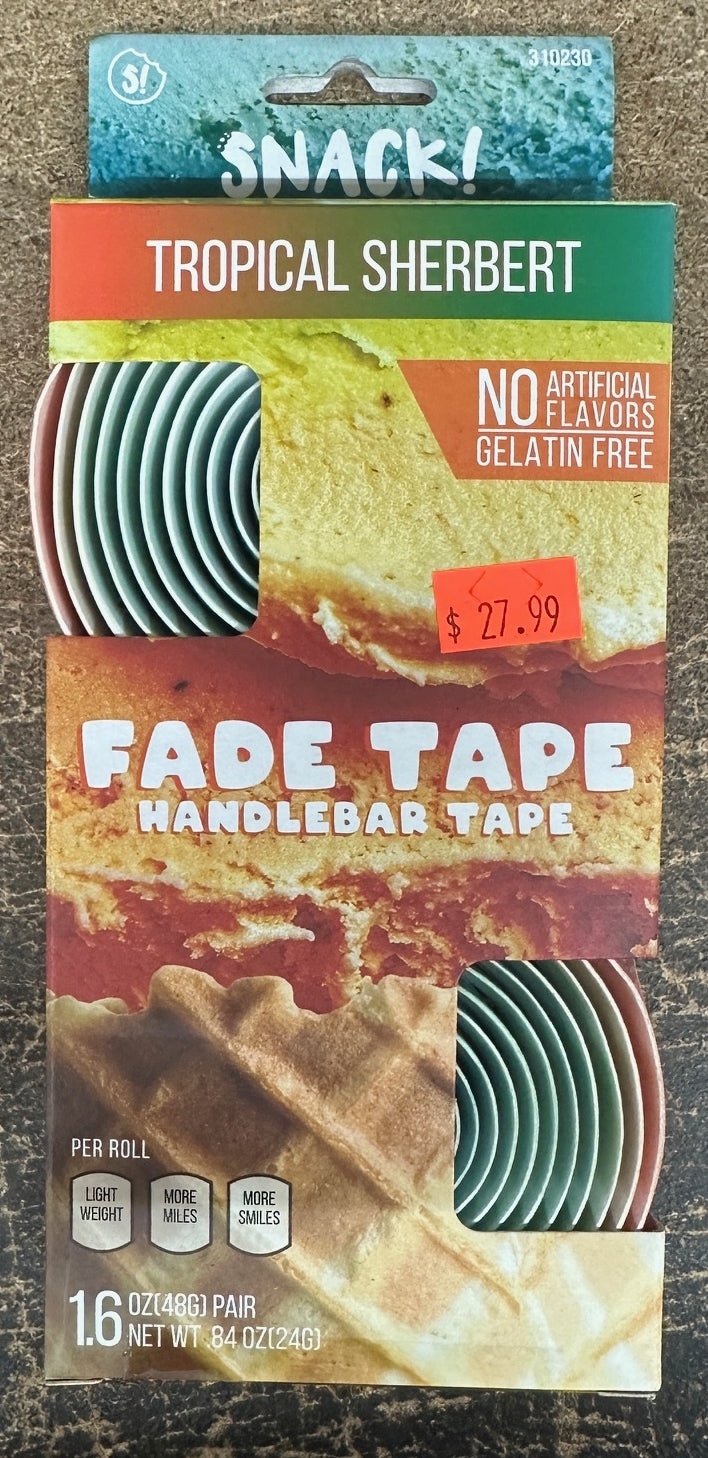 SNACK! Fade Handlebar Tape & Plugs Tropical Sherbert
