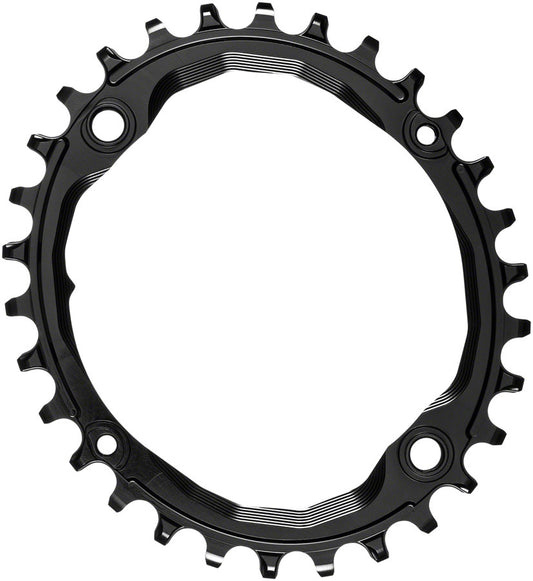 absoluteBlack Oval N/W Chainring - 104 bcd, 30 tooth, Black