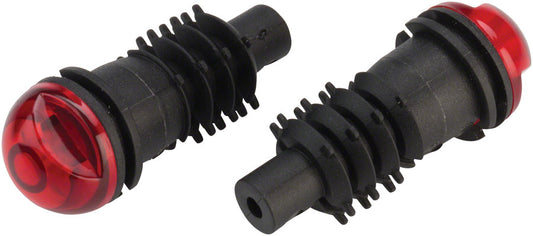 MSW Bar End Lightset with Motion Sensor: Black/Red