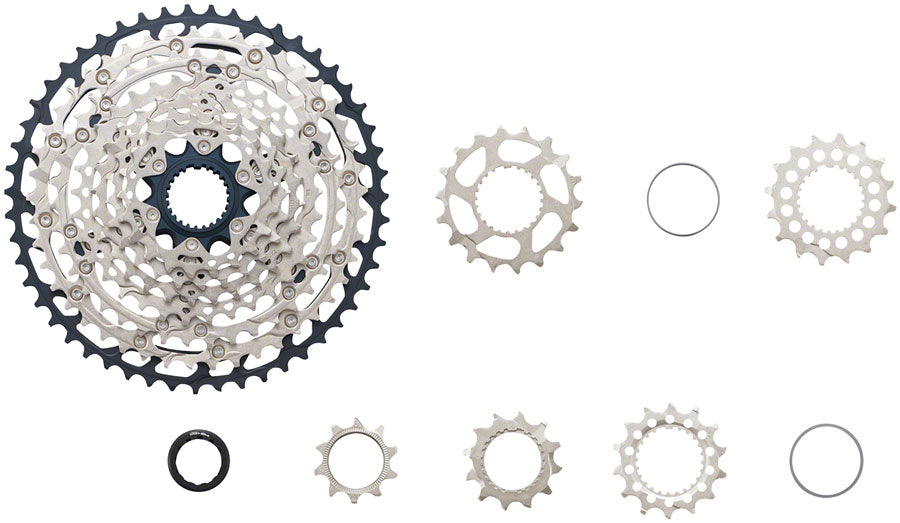 Shimano SLX CS-M7100 Cassette - 12-Speed, 10-45t, Silver/Black, Micro Spline