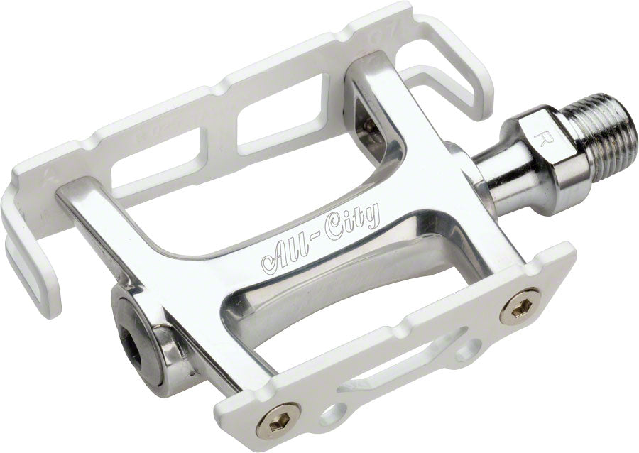 All-City Cecil Pro Track Pedals White