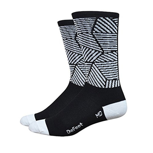 DeFeet Aireator 6" Craze Sock: Black/White XL