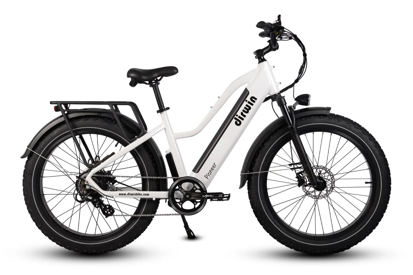 Dirwin E-Bike Pioneer Step-Through Fat Tire White