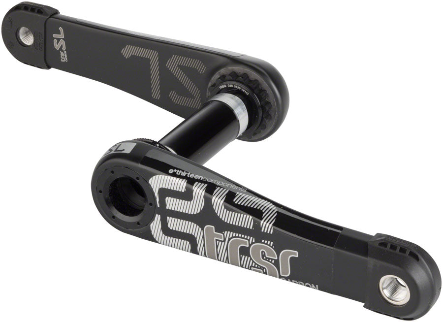 e*thirteen TRSr SL Carbon 175mm Crank Arms 68mm / 73mm, Black