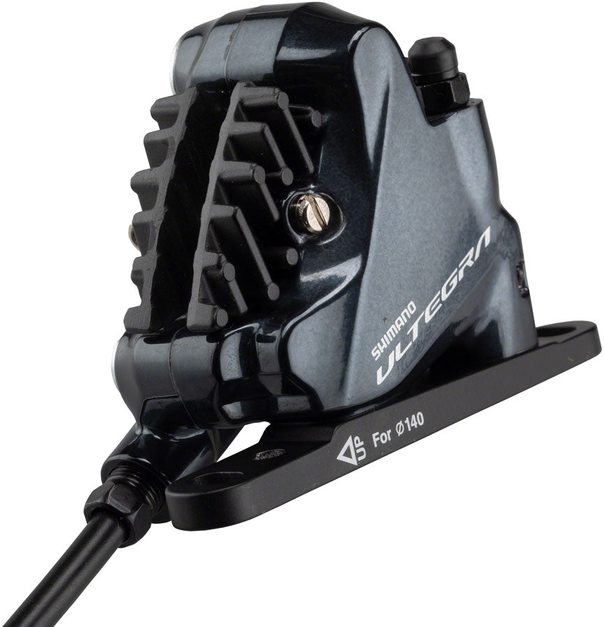 Shimano Ultegra ST-R8070 Double Hydraulic Brake/Di2 Shift Lever with BR-8070 Front Flat Mount Caliper and Fork Adaptor, Left