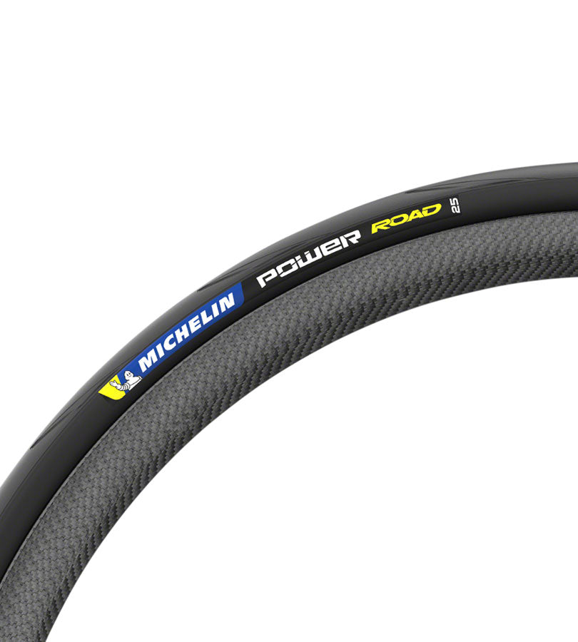 Michelin Power Road TS TLR Tire 700 x 25 Clincher, Folding, Black