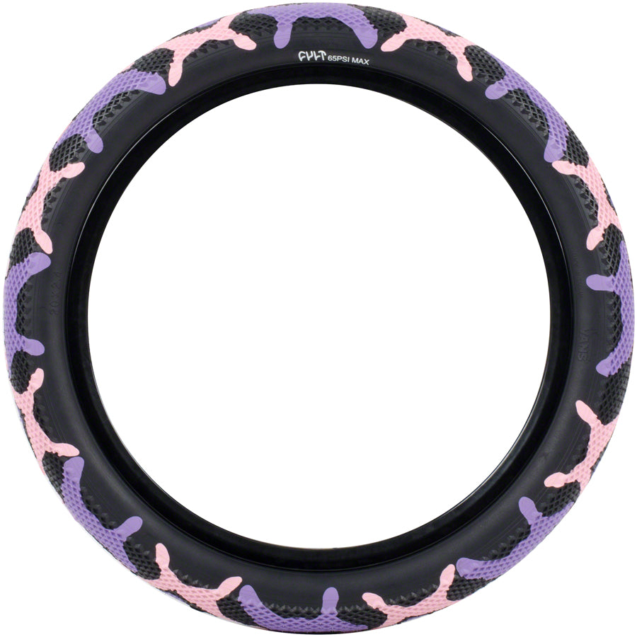 Cult X Vans Tire - 26 x 2.1, Clincher, Wire, Purple Camo/Black