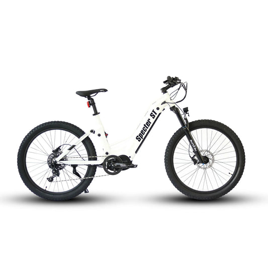Eunorau E-Bike Specter ST Dual Suspension Step Through White