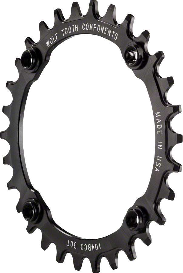 Wolf Tooth Components 30t 104bcd Drop-Stop Chainring, Black