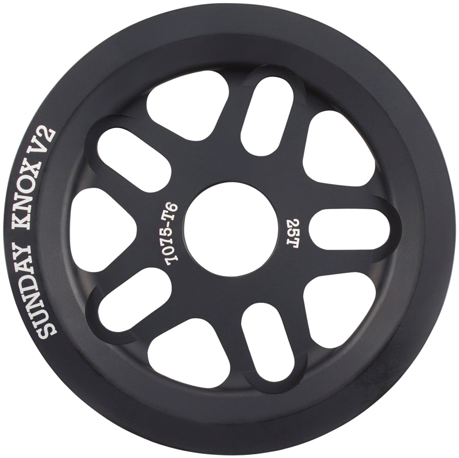 Sunday Knox v2 Sprocket - 25T, Black