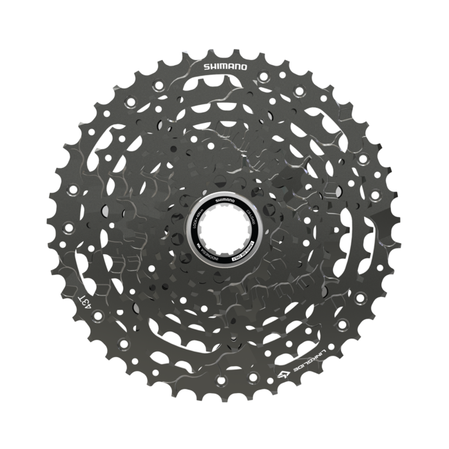 Shimano CUES CS-LG400-10 Cassette - 10 Speed, 11-43t, LINKGLIDE, Black