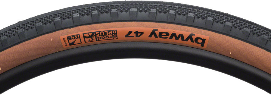 WTB Byway Road TCS Tire: 650b x 47, Folding Bead, Black/Brown