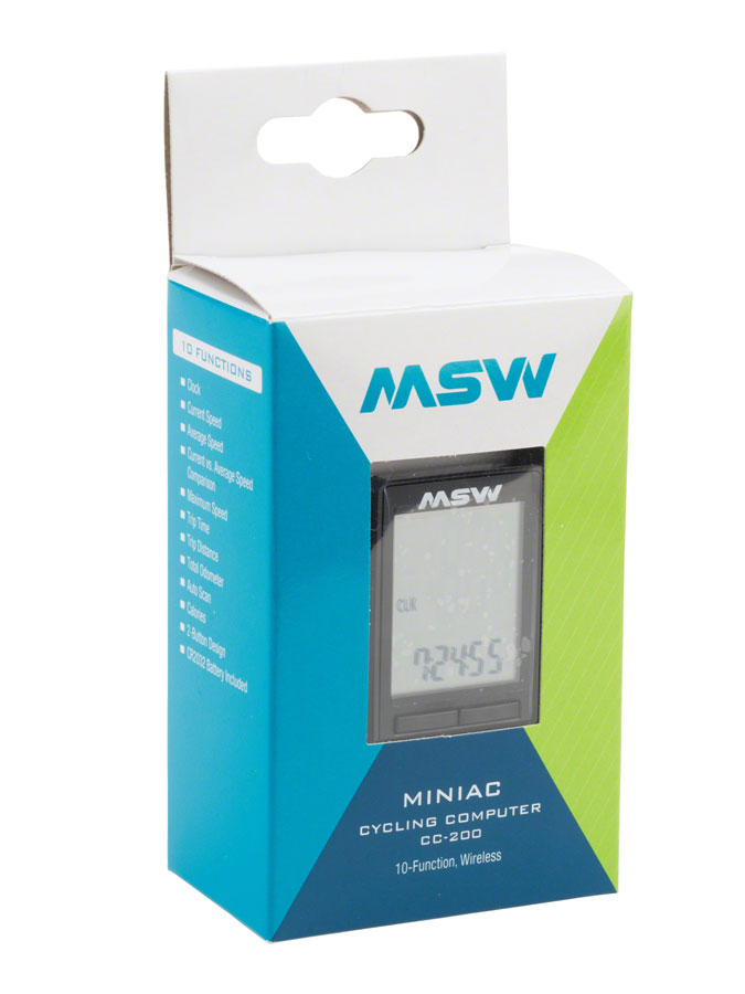 MSW Miniac Wireless 10 Function Computer, Black