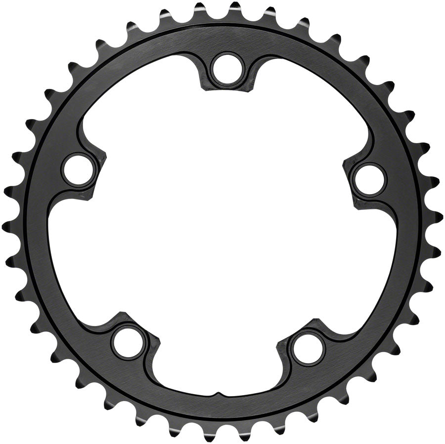 absoluteBLACK Premium Round 110 BCD Road Inner Chainring - 38t, 110 BCD, 5-Bolt, For 52/38 Combination