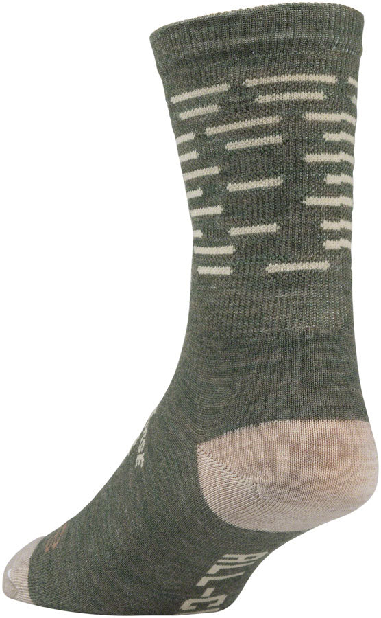 All-City Team Space Horse Socks - 5 inch, Tan/Green, Small/Medium