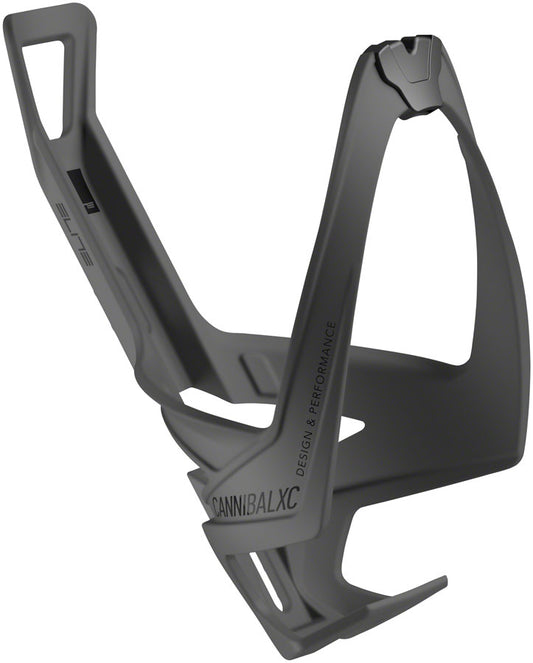 Elite Cannibal XC Skin Water Bottle Cage: Black/Black Graphic