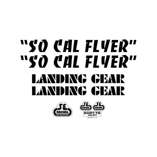 SE Bikes So Cal Flyer Decal Set Black