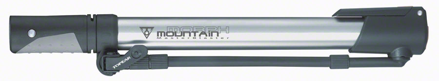 Topeak Mountain Morph Frame Pump: Silver/Black