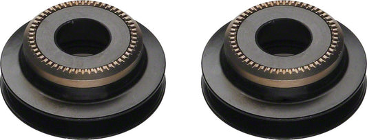 DT Swiss 5mm QR to 9mm Thru Bolt conversion end caps for pre-2010 6-bolt 240 front hubs