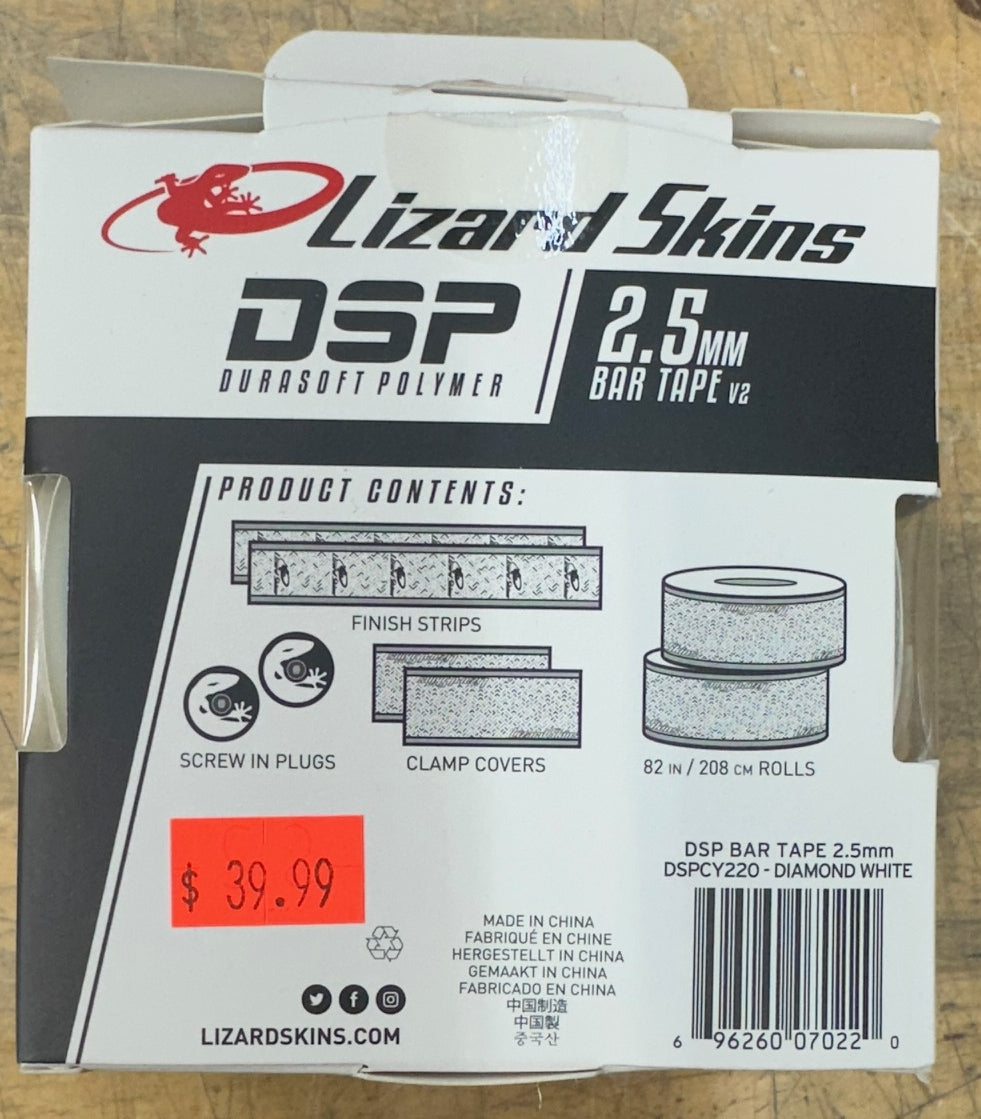 Lizard Skins DSP Bar Tape - 2.5mm, Diamond White