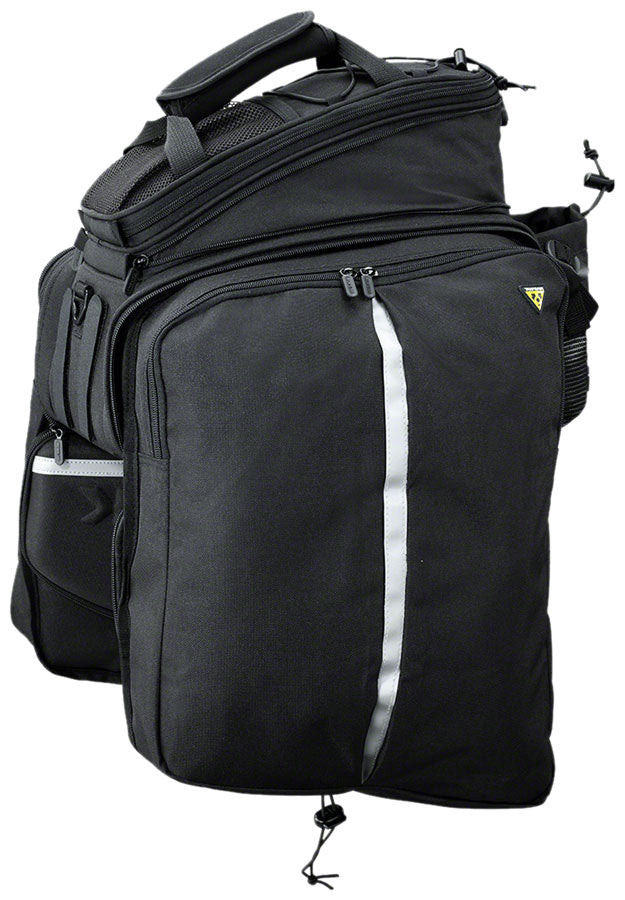 Topeak MTS Trunk Bag DXP Rack Bag with Expandable Panniers - Strap Mount, Black