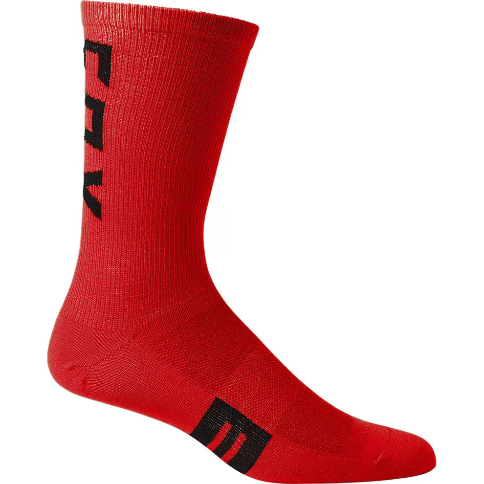 Fox Socks 8" Flexair Merino Fluorescent Red S/M