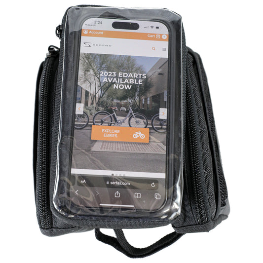 Serfas Stem Dual Phone Bag - Zipper