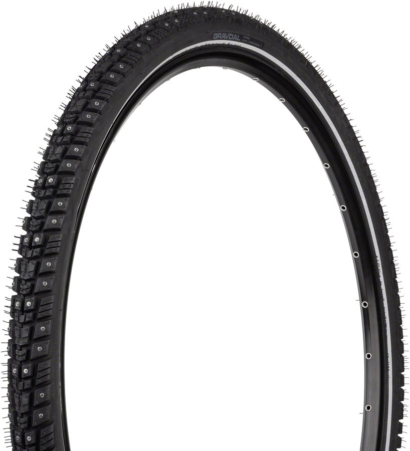 45NRTH Gravdal Tire - 700 x 45, Clincher, Wire, Black, 33 TPI, 240 Carbide Steel Studs