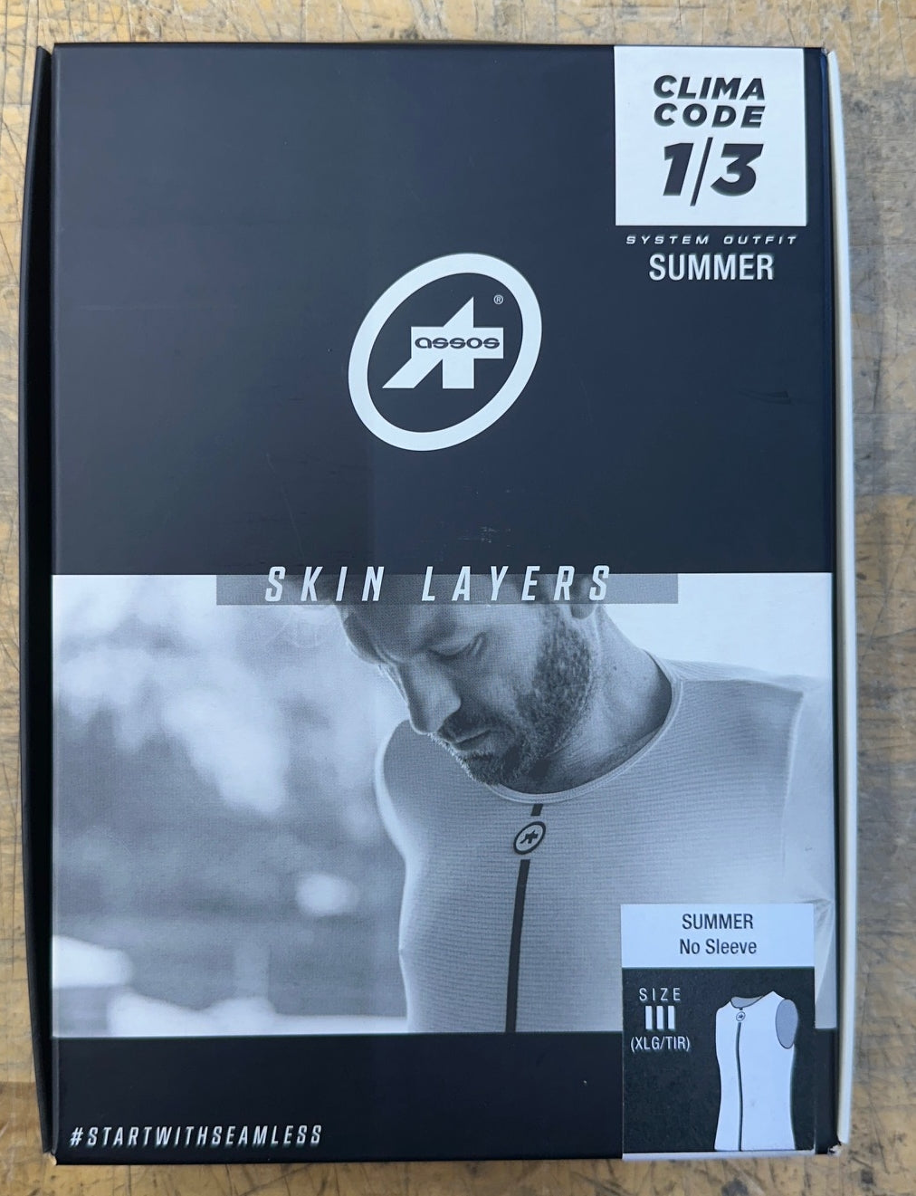 Assos Summer NS Skin Layer Holy White Size III (XLG)