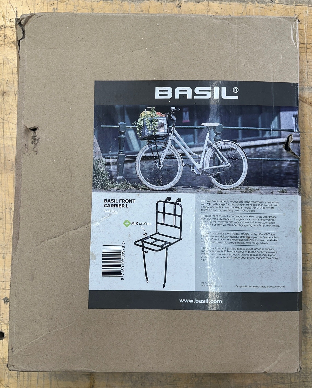 Basil Portland Front Carrier