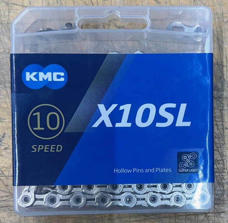 KMC X10SL Chain: 10 speed 116 Links Silver