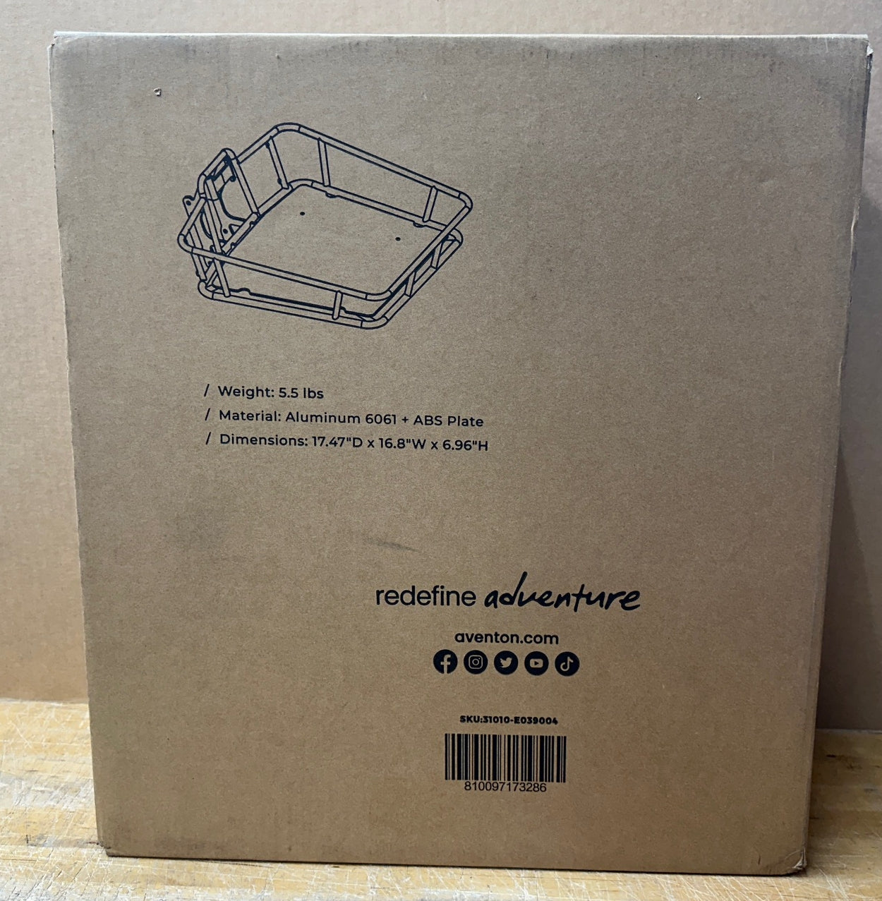 Aventon Front Rack - Aventure/2/Sinch.2/Abound/AG/SR/LR