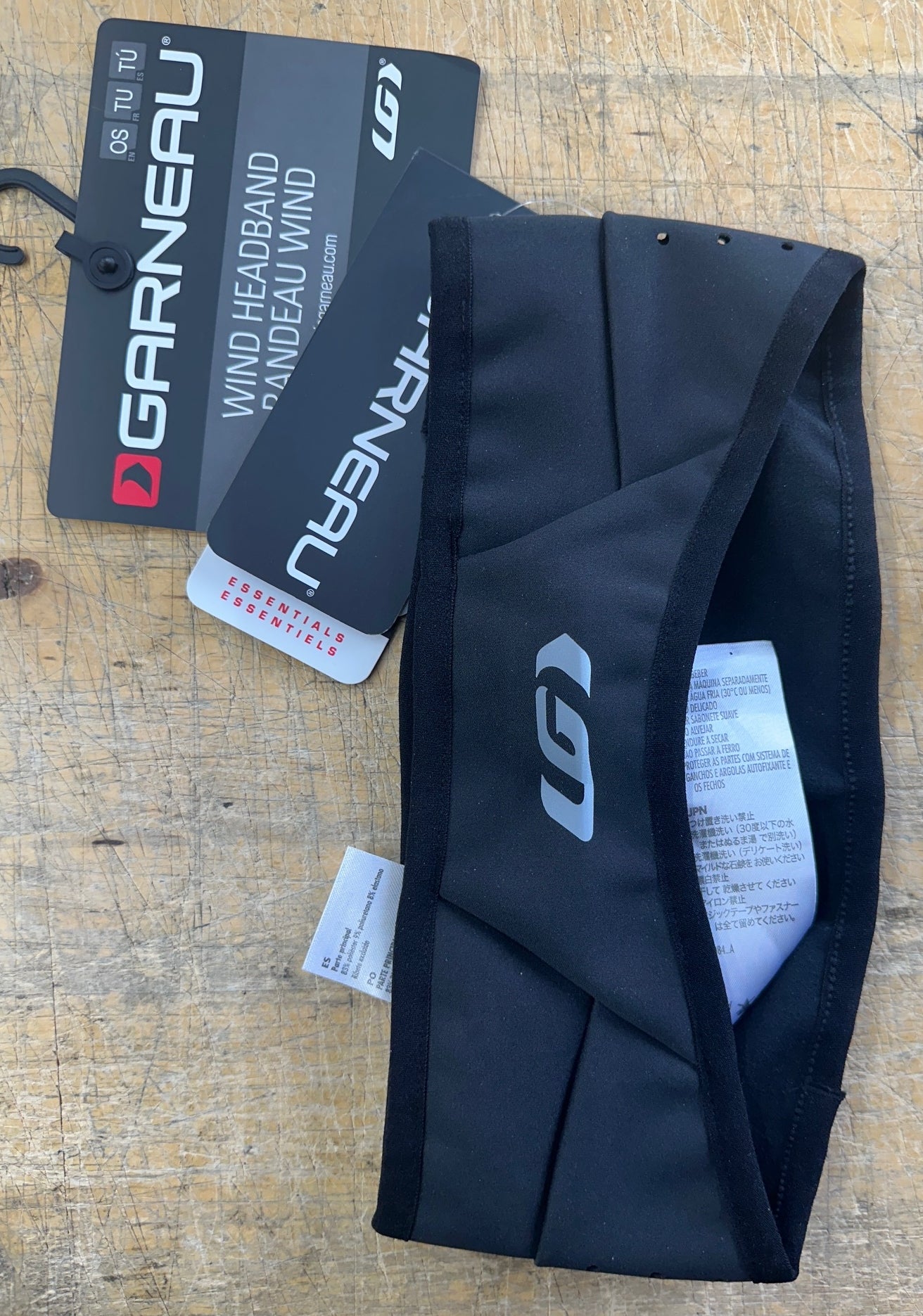 Garneau Wind Headband: Black One Size