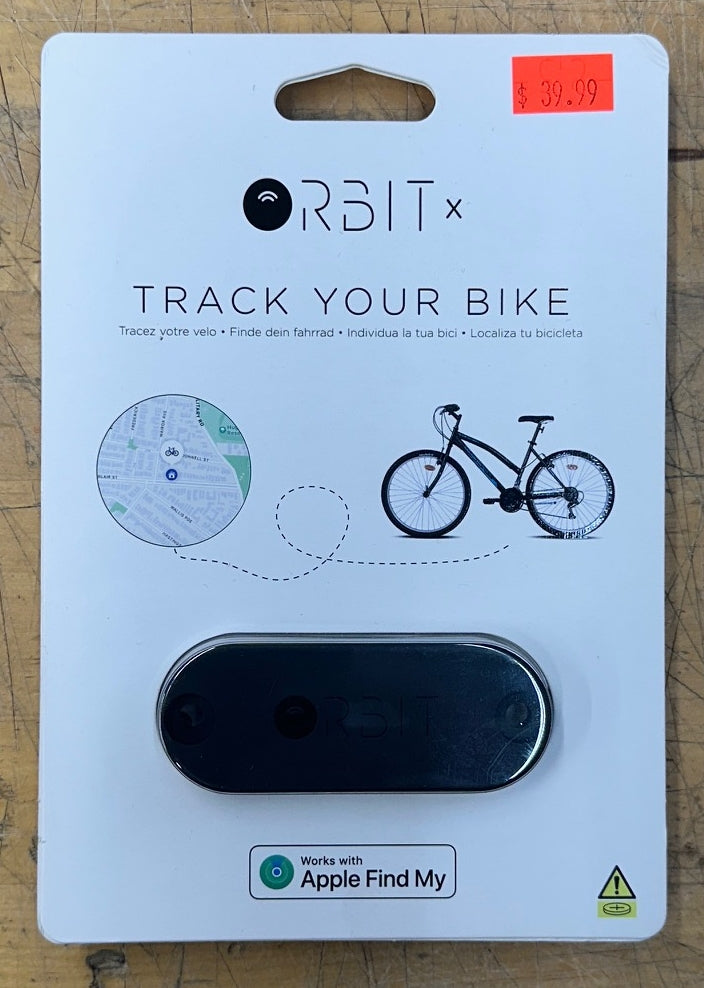 Orbit x Velo Bicycle Security Device, Bottle Cage Mount, Apple Find My