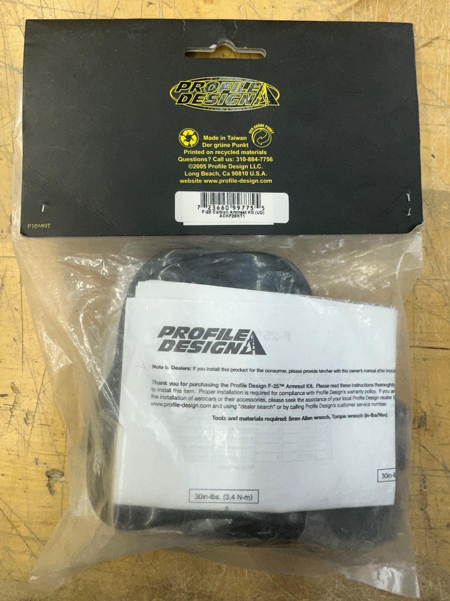 Profile Design F-25 Carbon Armrest Kit (UD)