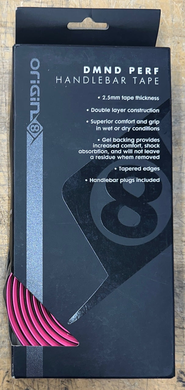 ORIGIN8 DMND PERF Handlebar Tape 2.5mm Black/Pink