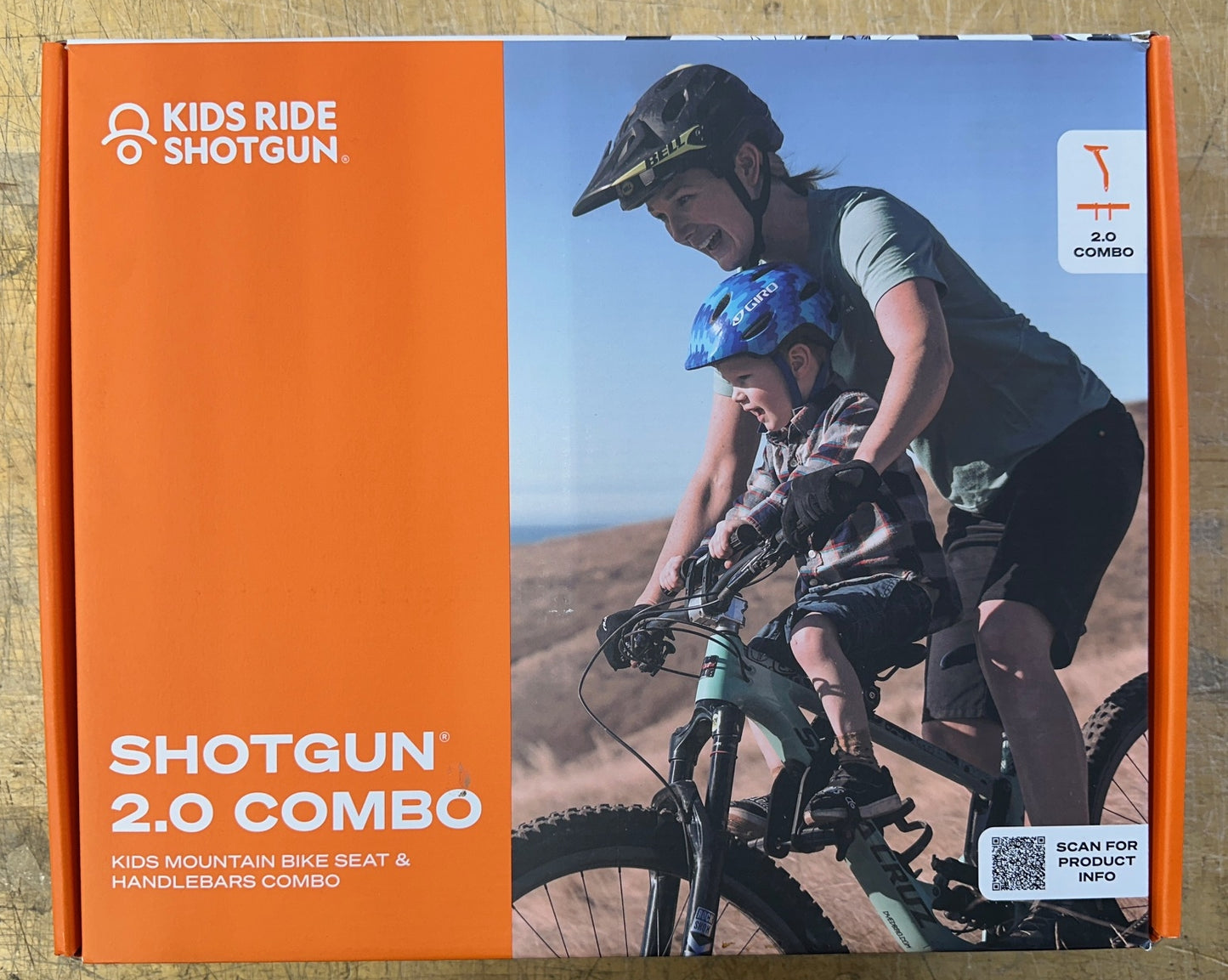 Shotgun, 2.0 Combo Box, Baby Seat, On frame, Black, Kit