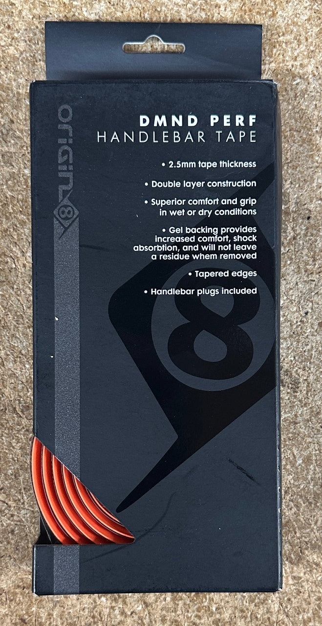 ORIGIN8 DMND PERF Handlebar Tape 2.5mm Orange/Black