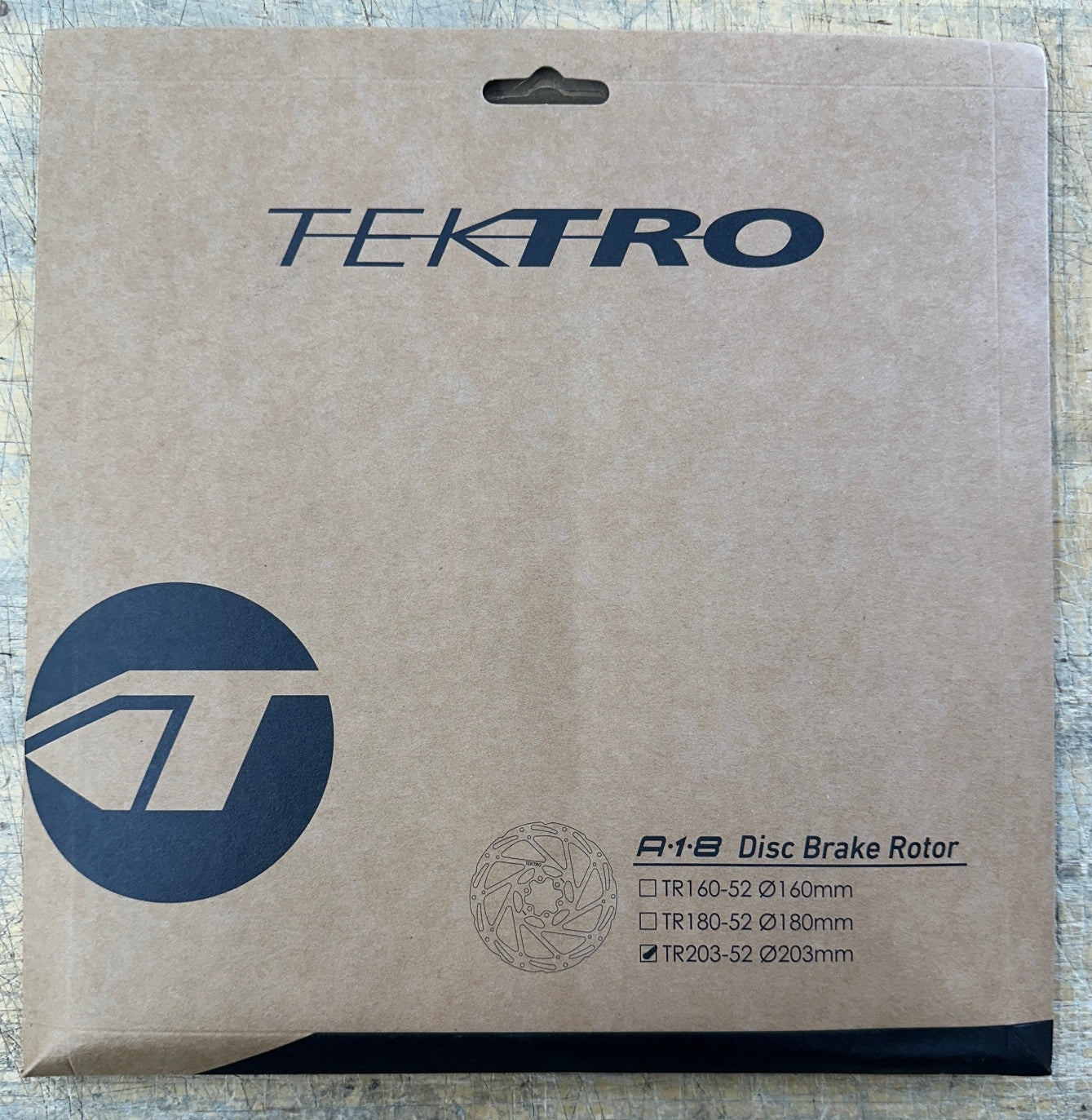 Tektro TR203-52 Disc Rotor - 203mm, 6-Bolt, 1.8mm Thickness, For 2-Piston Calipers