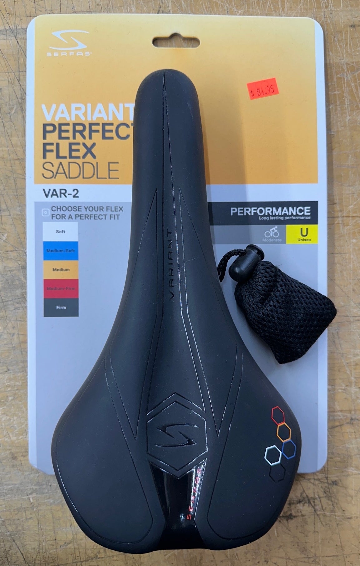 Serfas Variant 2 Adjustable Base Bicycle Saddle - VAR-2