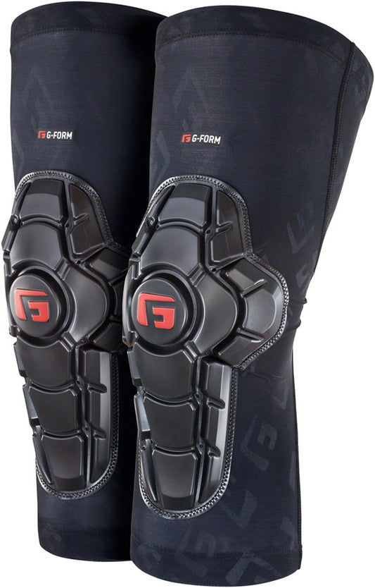 G-Form Pro-X2 Knee Pads: Black Embossed XL