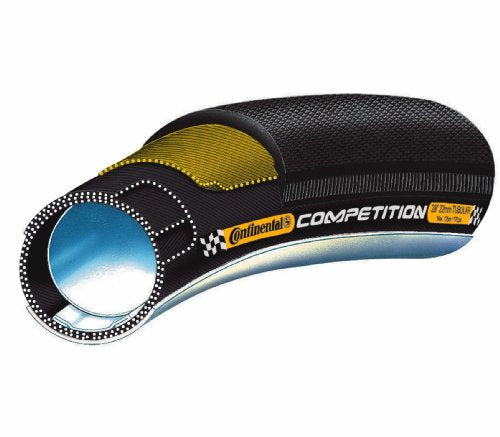 Continental Competition Tubular Road Bicycle Tire with Black Chili (26x22, Tubular, Black)