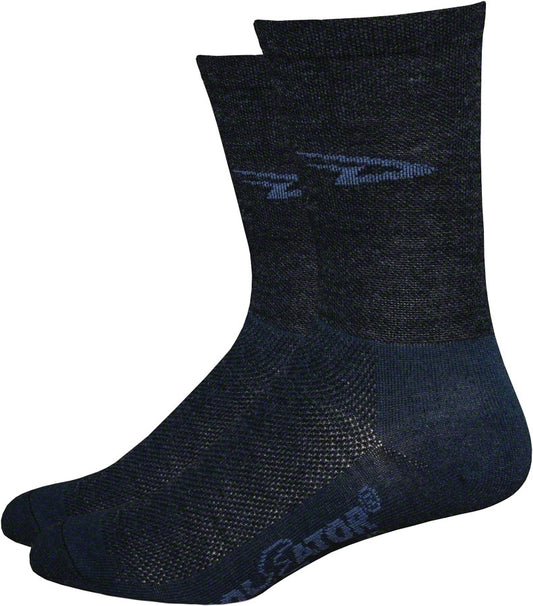 DeFeet Wooleator HiTop Sock: Charcoal XL